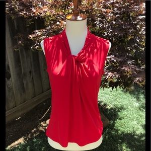 Calvin Klein: Sleeveless Red Shell (XS)